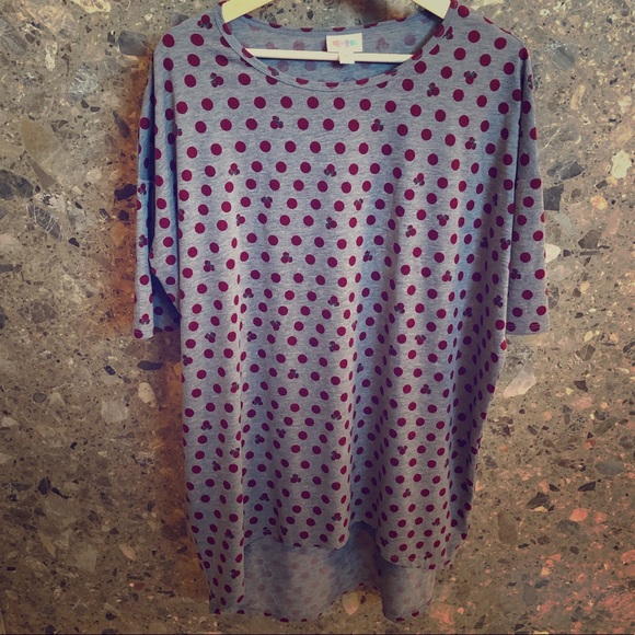 Hidden Minnie Mouse Polka Dot Lularoe Irma - Picture 4 of 7